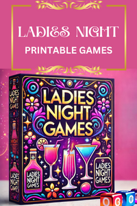 Ladies Night Party Games Printable – Fun Girls Night Out Games for Women – Instant Party Games Download