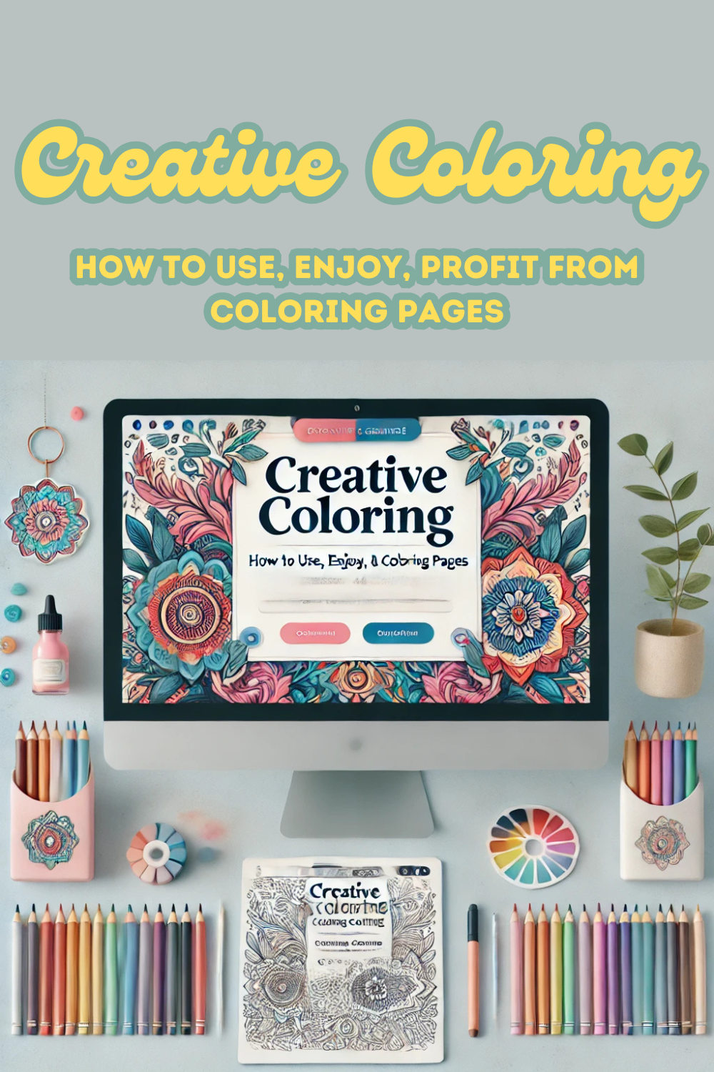 Creative Coloring: A course on how to use, enjoy, and profit off of coloring pages