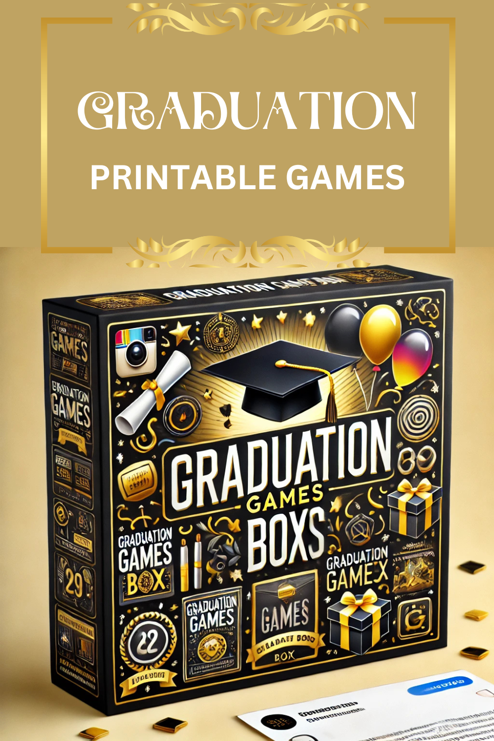 Graduation Party Games – Fun Printable Grad Games – Graduation Bingo, Trivia & Memory Lane