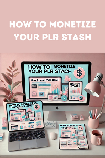 COURSE- HOW TO MONETIZE YOUR PLR STASH