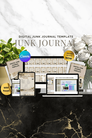 DIGITAL JUNK JOURNAL TEMPLATE