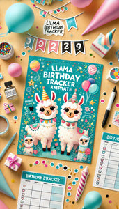 LLAMA BIRTHDAY TRACKER BUNDLE