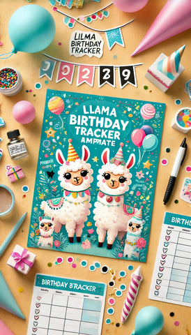 LLAMA BIRTHDAY TRACKER BUNDLE