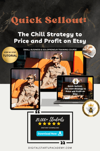 QUICK SELLOUT- The chill strategy to price and profit on Etsy