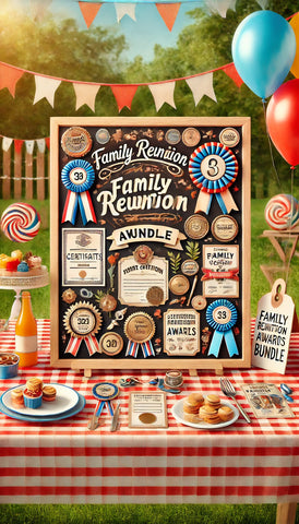 FAMILY REUNION AWARD TEMPLATE BUNDLE