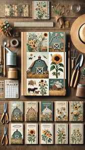 HOMESTEAD THEME PLANNER COVER ART BUNDLE