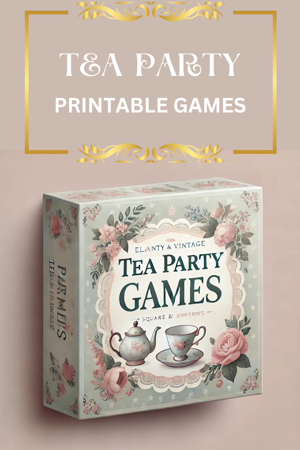 Tea Party Games Printable – Elegant and Fun Tea Party Games for Kids & Adults – Tea Time Activities