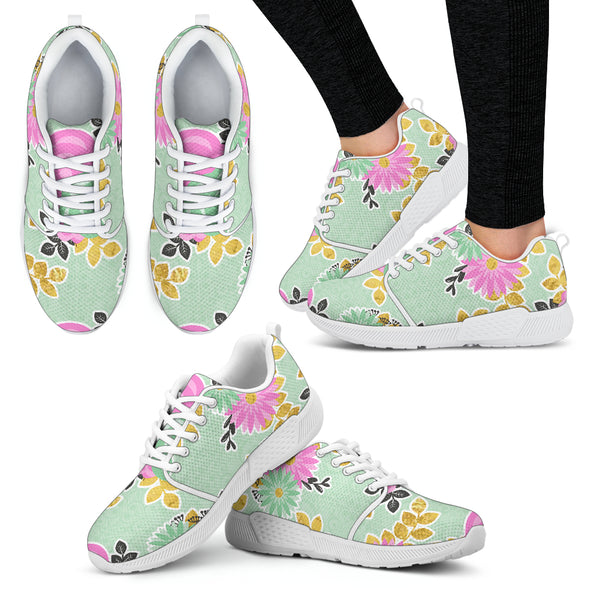 Gorgeous Floral Spring Women Athletic Sneakers - STUDIO 11 COUTURE