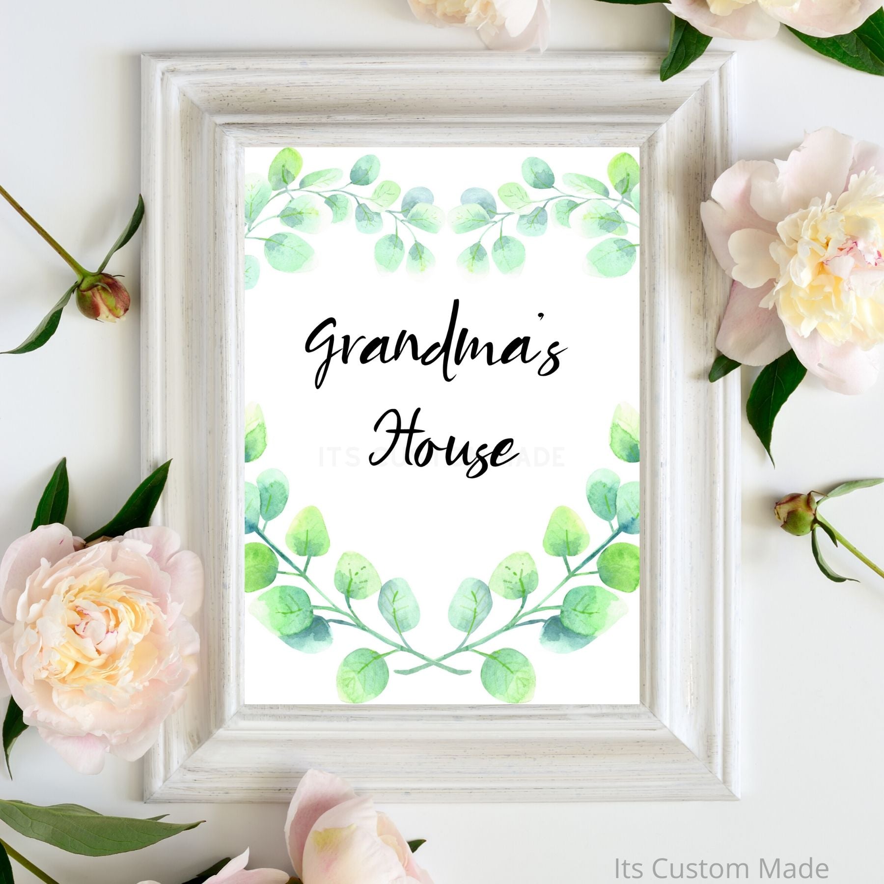 Grandma's House Wall Art Sign - Gift For Grandma's Birthday - New Grandma Gift Art Sign - Grandma Wall Art Sign - Grandma Print Sign - Mothers Day Gift Wall Art - Grandma Wall Art Quote - Printable Wall Art Sign