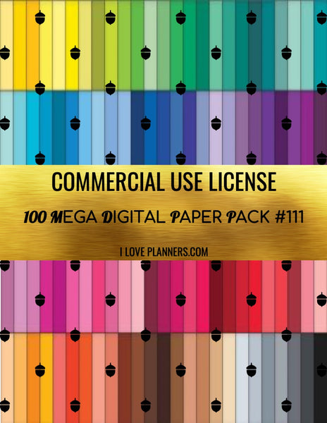 Digital Paper Pack for Digital Designs, Scrapbooking, Journals, Planners, Stickers, Printables, Crafting, and More.  Commercial Use Ok. 1.111