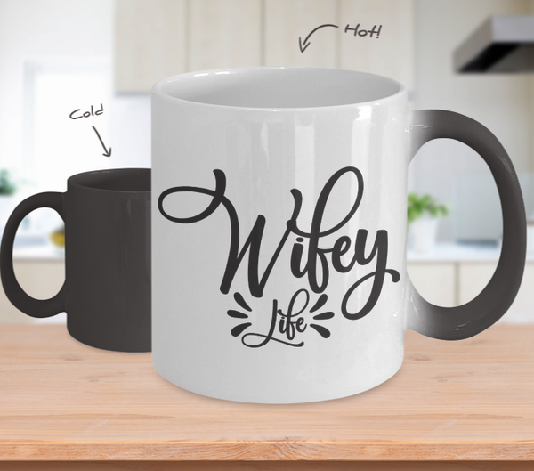 Color Changing Mug Mom Wifey Life