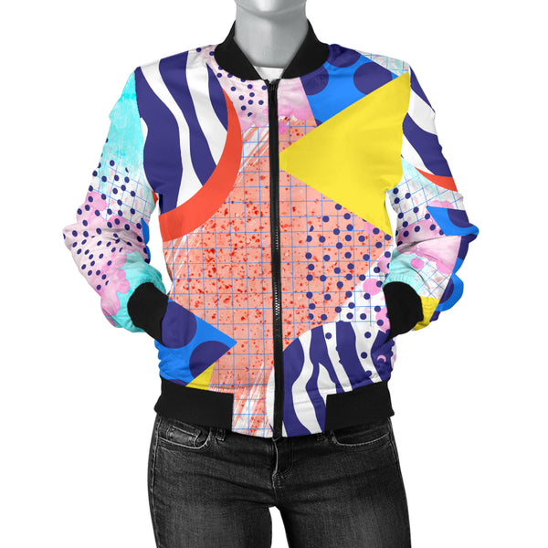 Sports Varsity Style Bomber Jacket Women (B5) 80s Fashion Girl