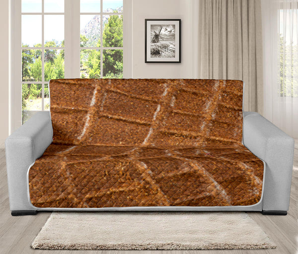 70'' Futon Sofa Protector Premium Polyster Fabric Custom Design Leather 02