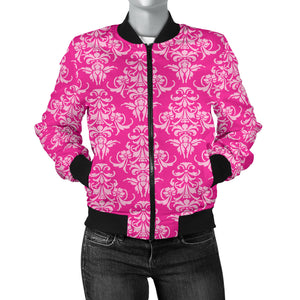 Sports Varsity Style Bomber Jacket Women (H5) Ballerina Rose