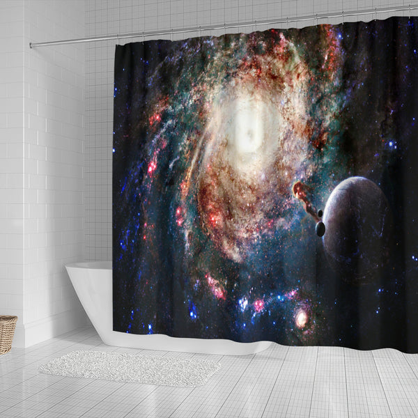 Galaxy Shower Curtain - STUDIO 11 COUTURE