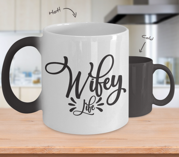 Color Changing Mug Mom Wifey Life