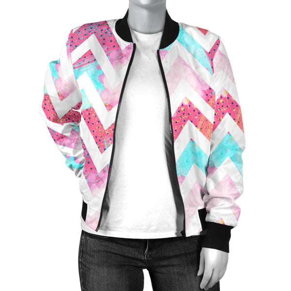 Sports Varsity Style Bomber Jacket Women (B10) 80s Fashion Girl