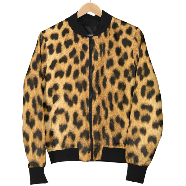 Sports Varsity Style Bomber Jacket Women (G3) Animal Skin Texture