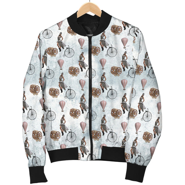 Sports Varsity Style Bomber Jacket Women (P3) Steampunk