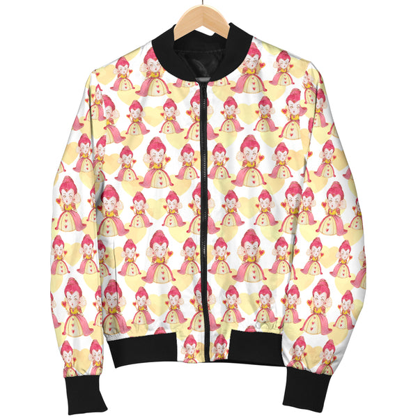 Sports Varsity Style Bomber Jacket Women (F4) Alice In Wonderland